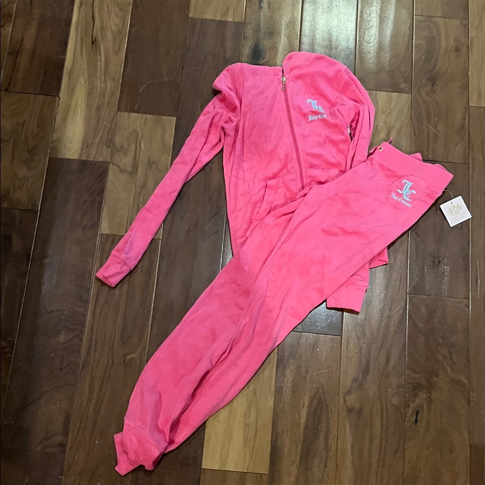 Juicy Couture Pink Velour Tracksuit